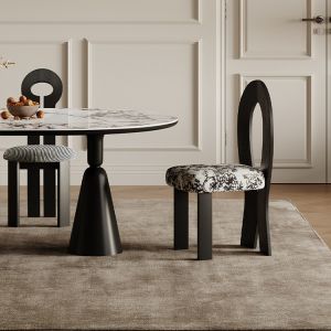 Luxury Modern Stackable Colorful Upholstered Dining Chairs Solid Wooden Dining