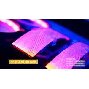 Wholesale 12Pin Dual 8Pin Glowing Cable Synchronized RGB Cable Cord Computer Case Sleeved Wire Combs Electrical Cables PCIE 3.0 Series from china suppliers