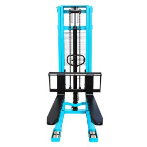 Manual Pallet Stacker Semi Electric 1.5T walkie Straddle leg