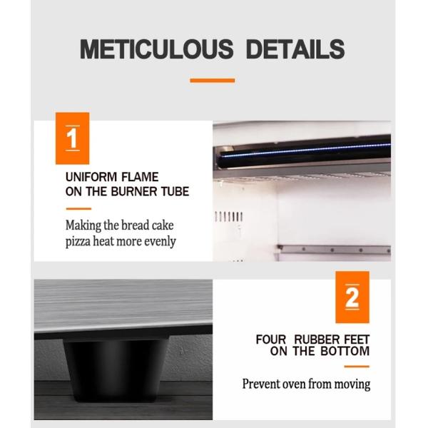 Multi Functional Bakery Oevn Customized Kitchen Appliance Electric Garland Sunfire 6 Burner Range