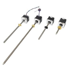 2-Phase Nema 17 Linear Stepper Motor with 1A/1A/1.68A/1.5A Current and Customized Screw