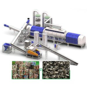 Paint Remover Used Beverage Cans Decoating Machine UBC Continuous Decoating