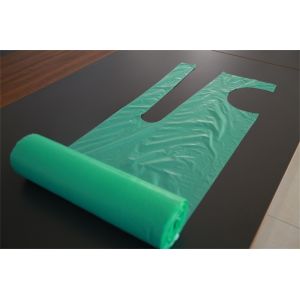 Disposable Plastic Aprons With Tie Embossed Waterproof Food Processing Single