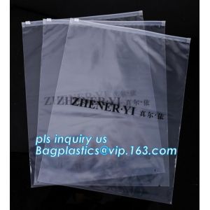 durable clear PVC Slider zipper stand up bag, 100% oxo boidegradable clear pvc