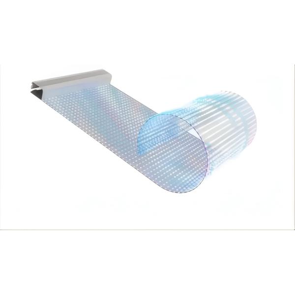 Quality Indoor Ultra-Thin P8 Flexible Transparent LED Display with 85% Transparency and 3500 Nits Brightness for sale