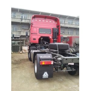 China SINOTRUK HOWO 4x2 tractor truck/prime mover, 336hp,loading 40tons, Left hand drive, red for Ethiopia, Kenya, market on sale
