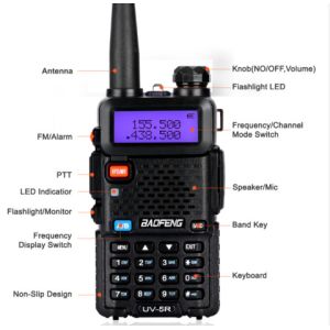 VHF/UHF136-174Mhz&400-520Mhz Two Way Radio / Handheld Dual Band Walkie Talkie