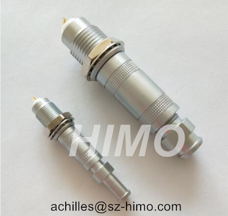 Direct Factory Lemo 00 Connector 1S Series Coaxial Cable Connector With Push Pull Locking System