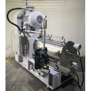 Flow Discharging 55kW Ceramic Horizontal Bead Mill 10um Paint Milling Machine