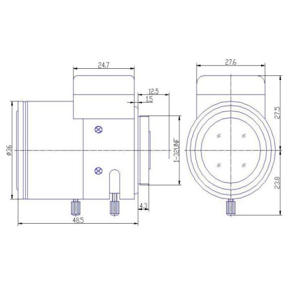 Quality 1/3" 3-9mm F1.2 2Megapixel DC Auto IRIS Manual Zoom CS-mount Vari-focal Lens for sale