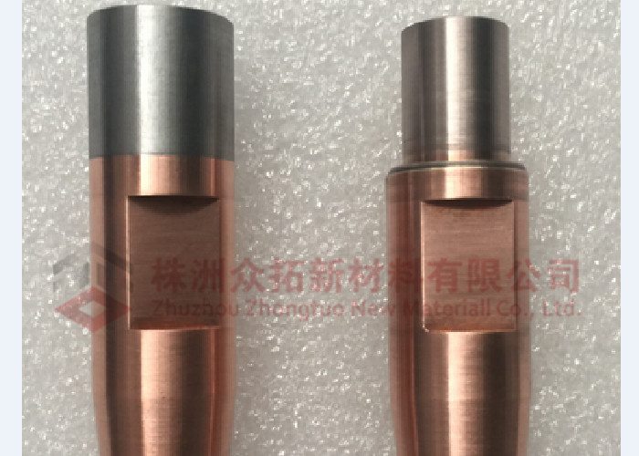 Spot Welding Tip Molybdenum Products For Copper Wire Welding , Silver Part