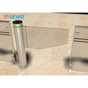 Biometric Fingerprint Access Control System , Swing Barrier Gate Turnstile With