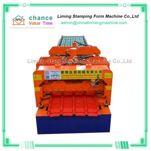 China Step Tile Roof Panel Roll Forming Machine GCR12 Blade on sale