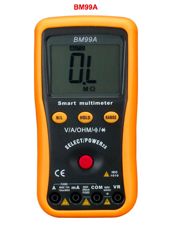 200M 600 Volt Commercial Electric Auto Ranging Multimeter