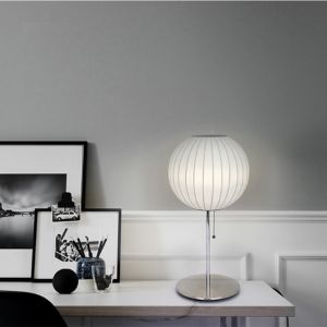 Nordic Modern Floor Lamp Silk Fabric Lampshade Aesthetic Floor lights Nelson
