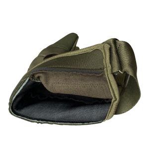 Green Finger Slits Protection Safety Training Gloves with Customized Features