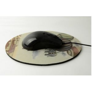 Eco non-slip PVC rubber mouse pad, odorless green material custom image