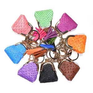 Wholesale ODM Snakeskin Custom Leather Keychain With Antique Brass Plating from china suppliers