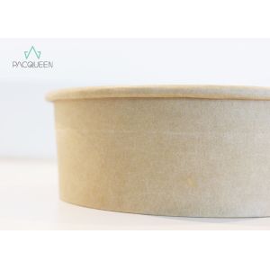 Round Takeaway Food Containers Grease Resistant With Transparent Window