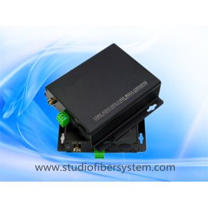 1CH analog audio fiber transmitters and receivers with Phoenix connectors for