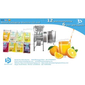 How to automatically package orange juice pouch with 2000ml BSTV-450P
