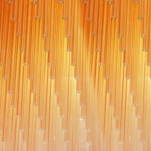 Custom engineering lamp banquet hall rectangular crystal lamp chandel Sales