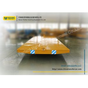 No Power Heavy Duty 100t Rail Transfer Trolley Material Handling Cart For