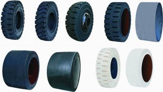 LK301 Patten 6.50 10 Solid Forklift Tires , Solid Rubber Tires For Forklifts 0