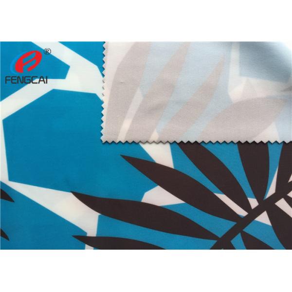Printed Waterproof Breathable Polyester Spandex Fabric For Swimwear