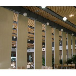 Sound Absorbing Material Sliding Partitions Walls For Banquet Room And Office