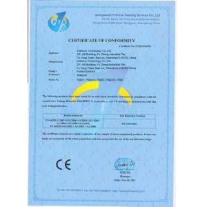 Shenzhen New Oxygen Purification Technology Co., Ltd. Certifications