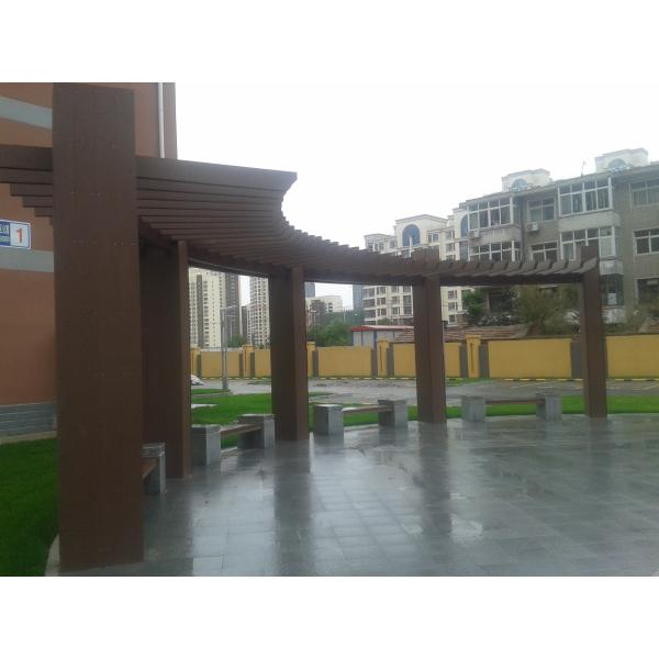 Fire Proof Ecology Composite Wood Pergola With Low Carbon Environmental