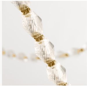 Modern Custom Chandelier With Brass Glass , Modern Crystal Chandelier