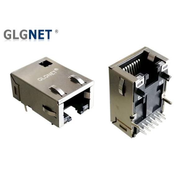 Quality Integrated Transformer Magnetic RJ45 Jack Ethernet Connector 1 X 1 Port Latch Down for sale