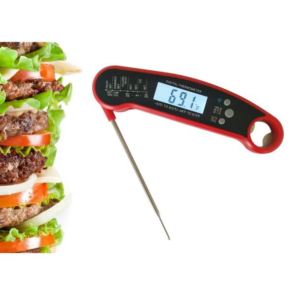 Waterproof Digital Instant Read BBQ Meat Thermometer With Stainless Steel