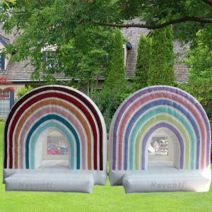 Customized Size Inflatable Santa Claus Castle Night Club Bounce House for 14