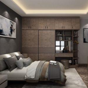 Modern Style Wooden Custom Classic Design Bedroom Furniture Modular Closet