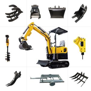 Super Power 1 Ton Mini Excavator Saving Energy Compact Small Digger Machine