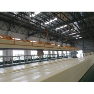 Full Automatic Horizontal Continuous PU Foam Production Line Long Foam Crane