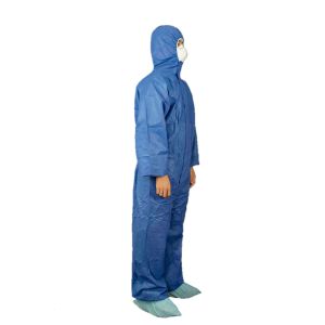 Wholesale Category III Type 5/6 SMMS Chemical Protective Coverall With Elasticated Waist from china suppliers