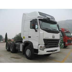 336hp Euro 3 Howo A7 Howo Tractor Truck In White Color Iso Passed