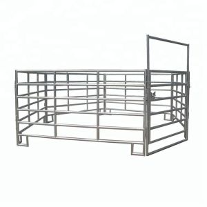 1.8M x 2.1M Heavy Duty Portable Cattle Yard Panel 5 Oval Bars 2.5mm Thick MEL
