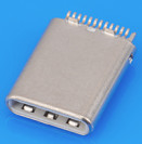 USB TYPE-C 24PIN Splint Type Plug 3u" Gold Plating with Working Tempreture from