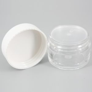 Facial Cream packaging Transparent Cylinder 25ml Empty Cosmetic Containers