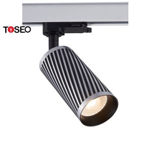 Adjustable Golden LED Ceiling Track Lights Aluminium AC 220-240V