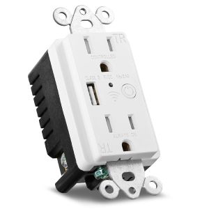 Home Automation Wifi Controlled Power Outlet 15A 125V