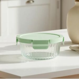 Wholesale 4 Lock Glass Food Container -40°C to 560°C Heat Resistant from china suppliers