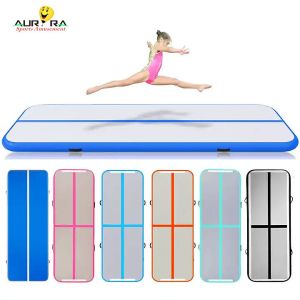 Gym Tumbling Gymastics Air Track Mat 3m Out Door Inflatable Jumping Mat Blue