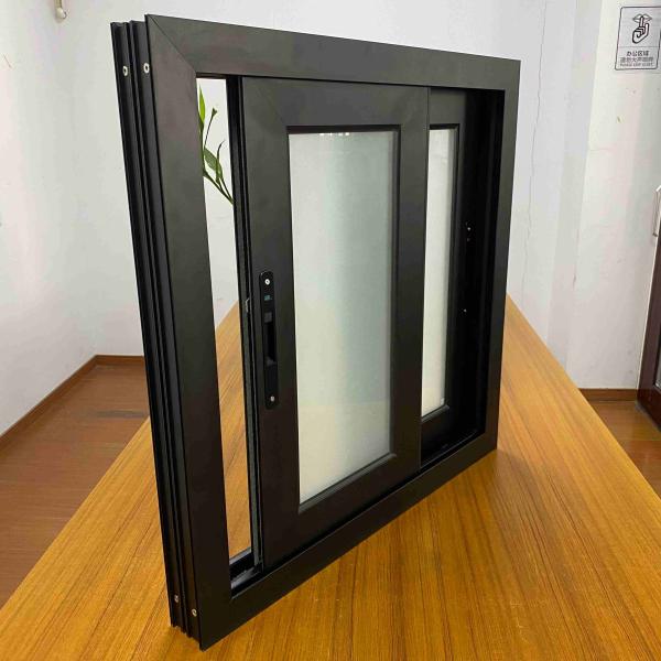 Quality Custom Aluminum Sliding Window with Double Glaze and Insect Screen for sale
