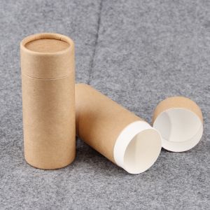 Wholesale China Factory Made in China OEM Customized High Quality Kraft Paper Tube Push Up with PE inner Paper Can for Lipstick Deodorant from china suppliers